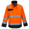 Portwest MV35 MODAFLAME RIS Nehorľavá bunda XXL, Fluorescenčno oranžová-Námornícka modrá