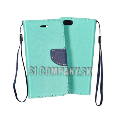 Kožený obal LG L90 (D405N) – Wallet Fancy – mentolová
