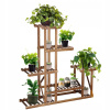 SPRINGOS Kaskádový stojan na kvety PLANT 11 95 cm hnedý