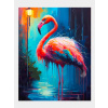 Diamantové maľovanie Norimpex 40x30 cm Plameniak pod lampou