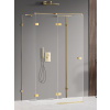 New Trendy Avexa Gold Shine sprchovací kút 110x110 cm obdĺžniková zlatá lesklé/priehľadné sklo EXK-2116