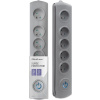 Qoltec Anti-surge power strip | 5 zásuviek | 3 m | Šedá