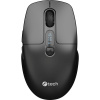 C-TECH myš WLM-13 Dual mode, bezdrátová, BT5.0 + 2,4GHz, 1600DPI, 6 tlačítek, USB nano receiver, černá WLM-13BK