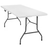 tectake 402153 záhradný stôl skladací biely 183x76x74cm - biela