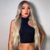 Žiarivá blond parochňa Verona so sieťkou (lace front)