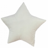 Vankúš - Dekoratívny vankúš 38 x 38 cm (Velvet vankúšová hviezda krémová farba)