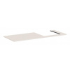 Hansgrohe Xilesa E - Doska pod umývadlo, 138x55 cm, výrez vpravo, matná béžová 54273780