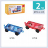 Podvozky, vozíky pre magnetické stavebnice Magnetix, 2 ks