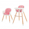 Kinderkraft Stolička jedálenská Sienna Pink