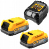 Sada napájania DeWalt DCB1102E2 Nabíjačka DCB1102 + 2x1,7Ah POWERSTACK