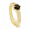 585 zlatý prsteň čierny cubic Zirconia (585 zlatý prsteň čierny cubic Zirconia)