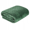 Prikrývka na posteľ - Eurofirany Polichester 260 x 230 cm odtieňov zelenej (Dimon Bedspread tmavo zelená 230x260 Eurofirans)