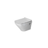 DURAVIT DuraStyle závesné WC Compact, sedadlo SoftClose, Rimless, biela, 45710900A1