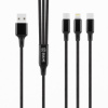 AppleMix Kábel OBAL:ME 3v1 AllConnect USB-A / USB-C + Lightning + Micro-USB - biely