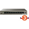 Tenda TEG1110PF-8-102W PoE+ AT switch 8xPoE 802.3af/at + Uplink RJ45 + SFP port, 92W, PoE+, fanless