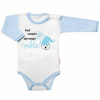 Body dlhý rukáv s vtipným textom Baby Nellys Když nespím já tak nespí nikdo! chalan