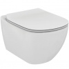 Ideal Standard Tesi Závesné WC so sedadlom, Aquablade, biele T354701