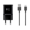 Originální Samsung 15W nabíječka + USB-C kabel (černá) (EP-TA200EBE + EP-DR140ABE Samsung 15W cestovní nabíječka do sítě + USB-C kabel 1m – rychlé a bezpečné nabíjení)