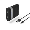 Hama Soft Touch powerbanka, 10400 mAh, čierna (Hama 183356)