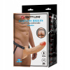 Pretty Love Landon Harness Briefs (Flesh), dutý strap-on dildo
