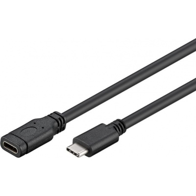 PremiumCord Prodlužovací kabel USB 3.1 konektor C/male - C/female, černý, 2m ku31mf2