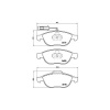 BREMBO Sada brzdových platničiek kotúčovej brzdy BREMBO P 23 114