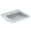 Geberit Selnova Comfort Square bezbariér. umývadlo 65x55x15,5cm,otv.pre bat,prepad,Biela GEB 500.788.01.7