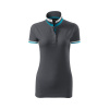 Polokošeľa dámska MALFINI Premium® Collar Up 257 light anthracite veľ. L
