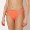 Klasické nohavičky Sienne zn. Confidence Lingerie® z mikrovlákna a vyšívaného tylu, súprava 2 ks biela+koralová 050 Blancheporte
