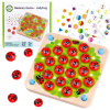 WOOPIE GREEN Memory Drevené vzdelávacie pamäťové puzzle Beruška
