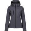 Regatta Professional Bunda s kapucí Venturer TRA 702, softshellová, dámská COT36A702zr42f-seal grey/b XL Šedá seal/černá