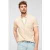 Pánska košeľa s.OLIVER 13.105.22.X024 15N7 Farba: piesková, Veľkosť: L
