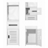 Bathroom cabinet, 80 cm, white