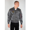 Alpha Industries MA-1 Air Force Battlewash zimná bunda Veľkosť: S, Farba: šedá