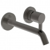 Ideal Standard Joy Umývadlová batéria pod omietku, výtok 18 cm, 2-otvorová inštalácia, Magnetic Grey A7378A5