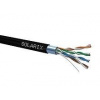 Instalační kabel Solarix venkovní FTP, Cat5E, drát, PE, box 100m SXKD-5E-FTP-PE