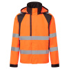 PORTWEST WX2 ECO HI-VIS CD860 / Reflexná ECO bunda do dažďa - HV oranžová/čierna XXXL