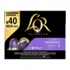 Hliníkové kapsule L'OR Profondo 40 - kompatibilné s kávovarmi Nespresso