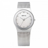 Hodinky Bering 12927-000 Dámske Ušľachtilá oceľ analógové batéria (Quartz) strieborná sivá strieborná bez funkcií 3 ATM (30 m) milánsky ťah 27 mm zafírové Swarovski krištáľ