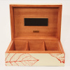 Zino 100259 humidor SM graphic leaf beige / green