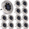 Solárna zapichovacia záhradná lampa - SOLÁRNE ZÁHRADNÉ LAMPY DO ZÁHRADY LED GROUND x12 (Záhradné solárne lampy pre záhradnú záhradu záhrada x12)