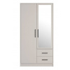 Meblar Skriňa do spálne SMART SRL 3 dub sonoma/biely lux MDF 100 cm x 190 cm x 56 cm
