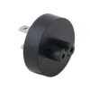 Zásuvkový konektor Typ C (EU) pre USB-C nabíjačky, čierna