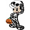 CUKROVÁ TLAČ jedlý obrázok na tortu Cukrová hmota Halloween Myšiak Mickey 3 + MENO