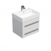 Swiss aqua technologies Koupelnová skříňka s umyvadlem SAT Cube Way 60x53x46 cm bílá lesk CUBE46602BISAT
