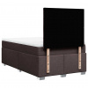 vidaXL Boxspring posteľ s matracom tmavohnedá 120x200 cm látka - Hnedá - 97455-209028