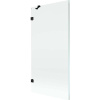 Mexen, Mexen Lunar 1-krídlová vaňová zástena 90 x 150 cm, transparentná, čierna - 897-090-000-70-00