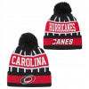 Detská zimná čiapka Carolina Hurricanes NHL Go Fast Cuffed Knit W Pom