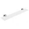Nimco Unix - Polička, dĺžka 60 cm, matné sklo/brúsená nerezová UNM 13091B-60-10