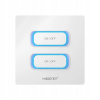 MiBoxer ESW2-W Inteligentný LED vypínač 2-GANG WiFi 2.4GHz Tuya biely